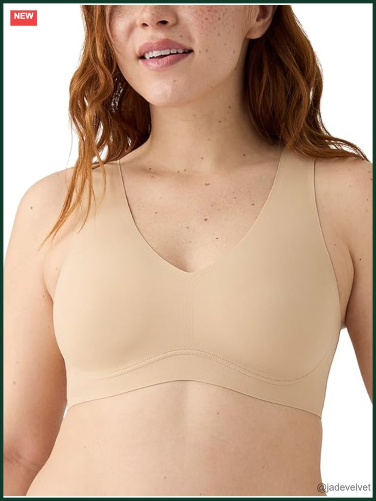 Wireless V-Neck Push Up Bra With Removable Pads